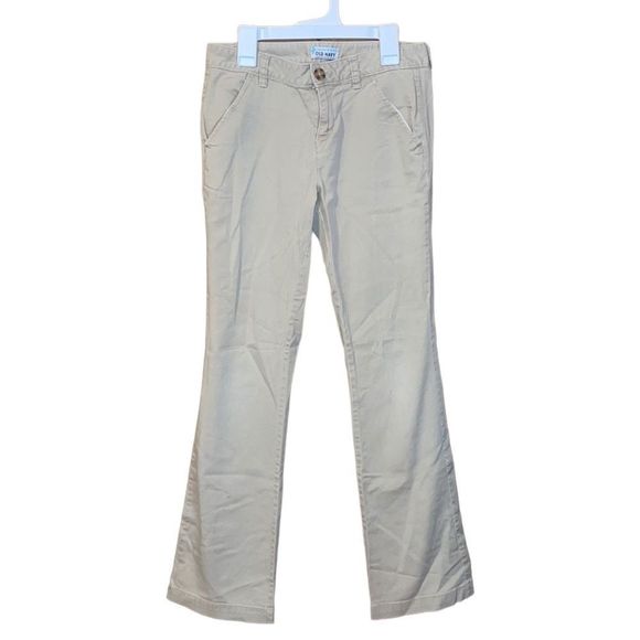 Old Navy Other - •OLD NAVY• KHAKI UNIFORM BOOTCUT PANTS SIZE 14 GUC